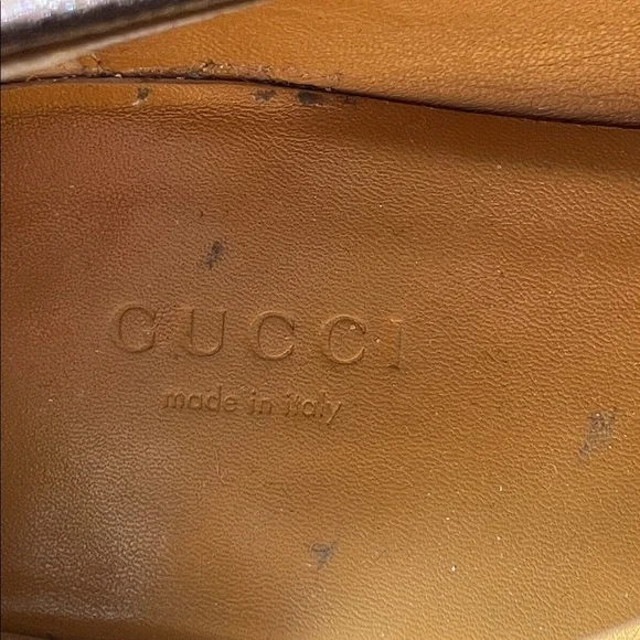 Gucci Beige and Brown Monogram Loafers for Women - Picture 2 of 5